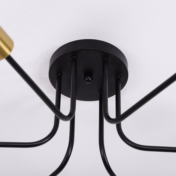 Corrigan Studio® Haislyn 6 Light Modern Flush Mount Ceiling Light